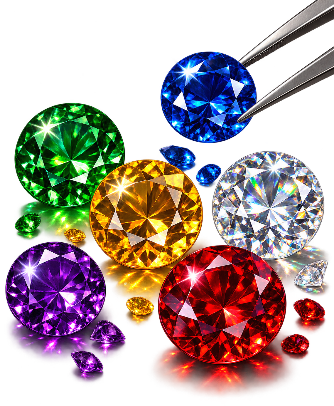 Assorted gemstones and crystals